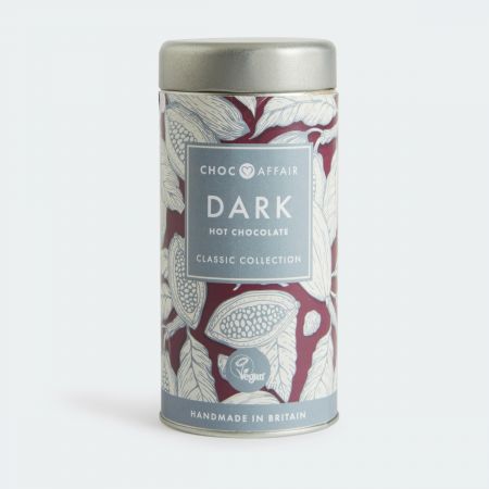 200g Choc Affair Tin of Dark Hot Chocolate Flakes