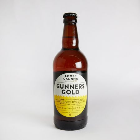 500ml Gunners Gold by Loose Cannon Brewery, part of luxury gift hampers at hampers.com