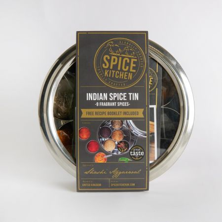 Indian Spice Tin from The Spice Kitchen, part of luxury gift hampers at hampers.com