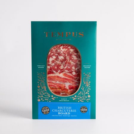 Image of 60g British Charcuterie Board by Tempus Charcuterie, part of luxury gift hampers from hampers.com UK