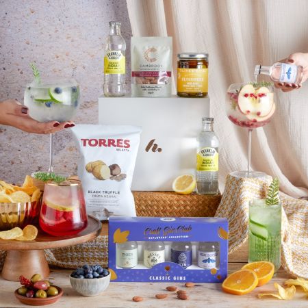 Main image of Craft Gin Club Tasting Hamper, a luxury gift hamper from hampers.com uk