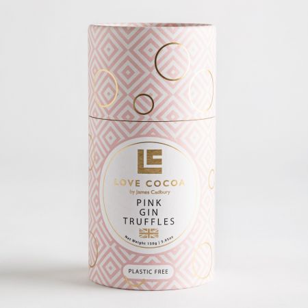 Love Cocoa Pink Gin Truffles Tube (150g)