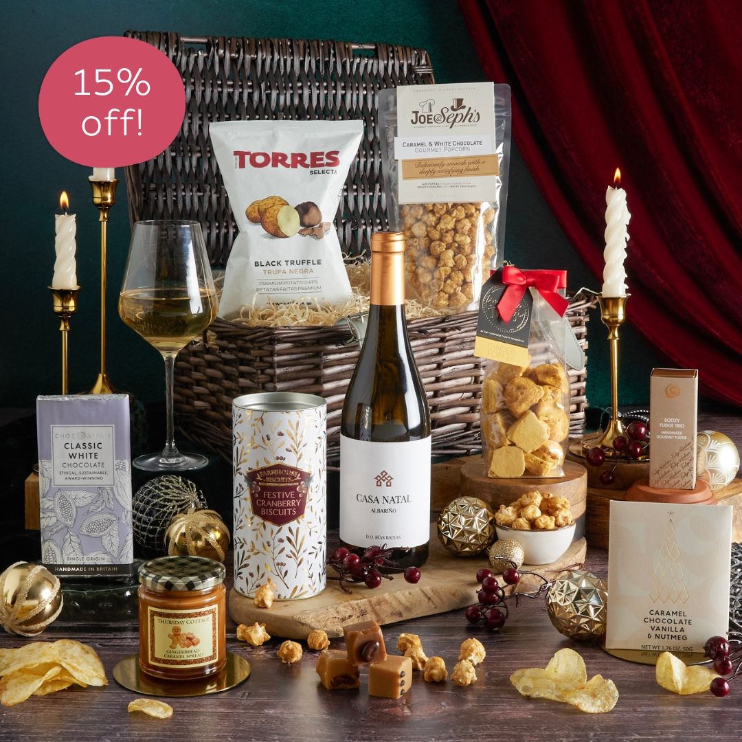 Main image of The Luxury Let it Snow Christmas Hamper, a luxury Christmas gift hamper at hampers.com UK