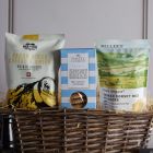 Close up of products in Gentleman's Tea Hamper, a luxury gift hamper at hampers.com UK