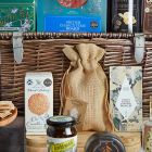 Close up of products in The Grand Food & Wine Hamper, a luxury gift hamper at hampers.com