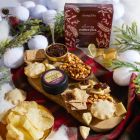 Close up of products in the Christmas Season Selection Gift Box, a luxury Christmas gift hamper at hampers.com UK