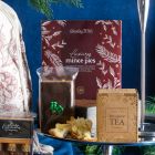 Close up of products in Festive Favourites Hamper, a luxury Christmas gift hamper at hampers.com UK