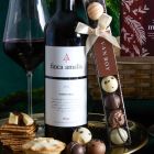 Close up of products in The Classic Christmas Food & Wine Hamper, a luxury Christmas gift hamper at hampers.com UK