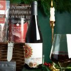 Close up of products in Luxury Bearing Gifts Christmas Hamper, a luxury Christmas gift hamper at hampers.com UK