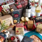 Close up of products in The Traditional Christmas Hamper, a luxury Christmas gift hamper at hampers.com UK