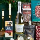 Close up of products in The Traditional Christmas Hamper, a luxury Christmas gift hamper at hampers.com UK