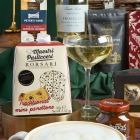 Close up of products in The Traditional Christmas Hamper, a luxury Christmas gift hamper at hampers.com UK