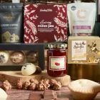 Close up of products in The Traditional Christmas Hamper, a luxury Christmas gift hamper at hampers.com UK