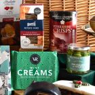 Close up of products in Luxury Family Sharing Christmas Hamper, a luxury Christmas gift hamper at hampers.com UK