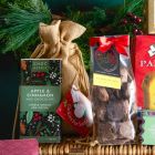 Close up of products in Luxury Family Sharing Christmas Hamper, a luxury Christmas gift hamper at hampers.com UK