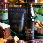 Close up of products in Luxury Family Sharing Christmas Hamper, a luxury Christmas gift hamper at hampers.com UK