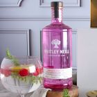 Close up of products in Whitley Neill Pink Gin & Chocolates, a luxury gift hamper at hampers.com