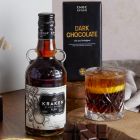 Close up of products in Spiced Rum & Chocolate Gift, a luxury gift hamper at hampers.com