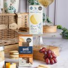 Close up of products in Summer Champagne Picnic Hamper, a luxury gift hamper from hampers.com UK