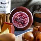 Close up of products in Luxury Cheeseboard Gift Hamper, a luxury gift hamper from hampers.com UK