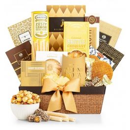 The Golden Gift Basket | Hampers USA Delivery | hampers.com