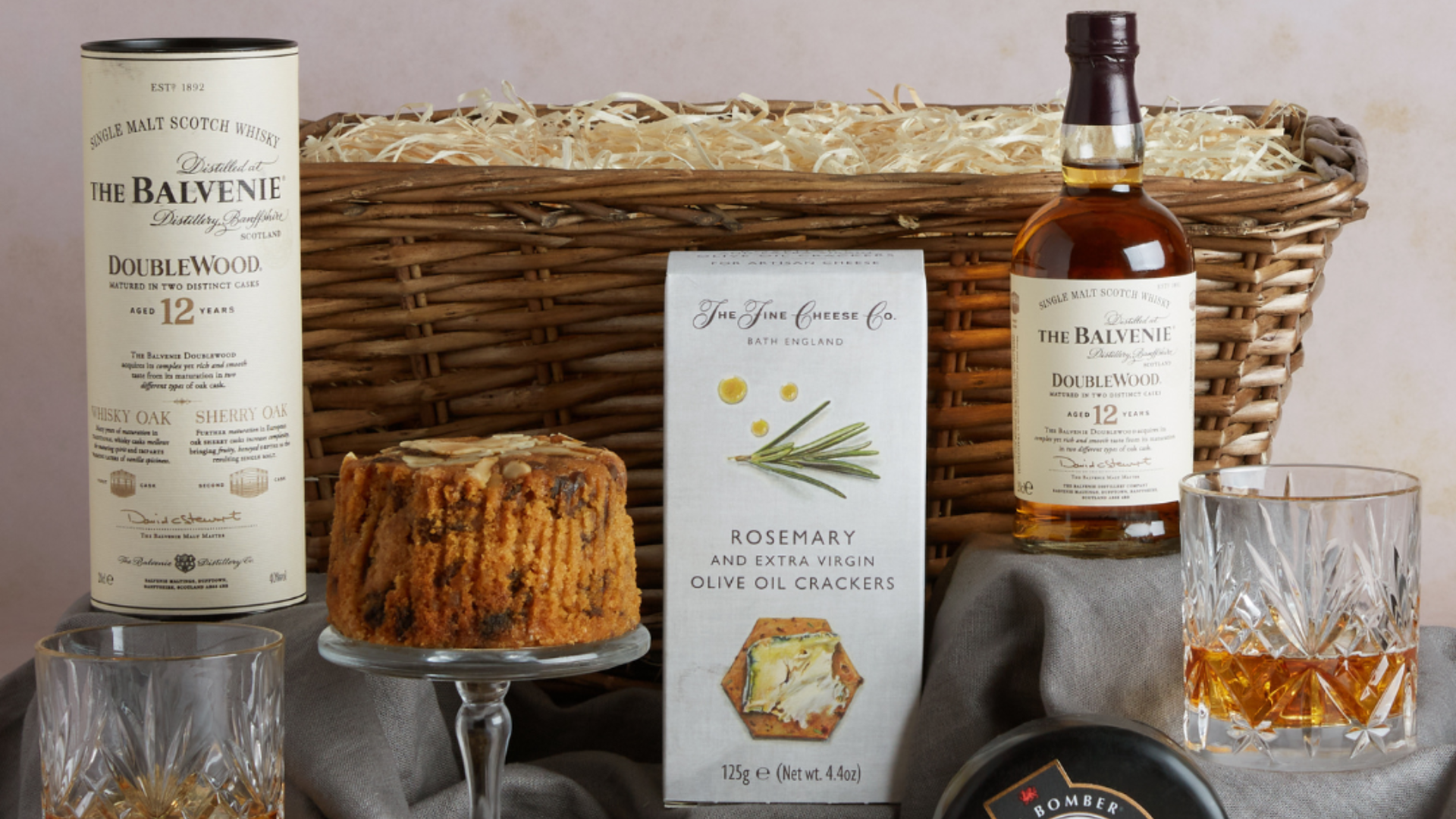 Image of Premium Whisky and Food Basket